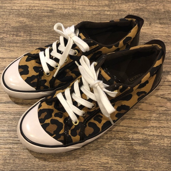 Coach Shoes - Coach Sneakers - Leopard - Women’s Size 7.5